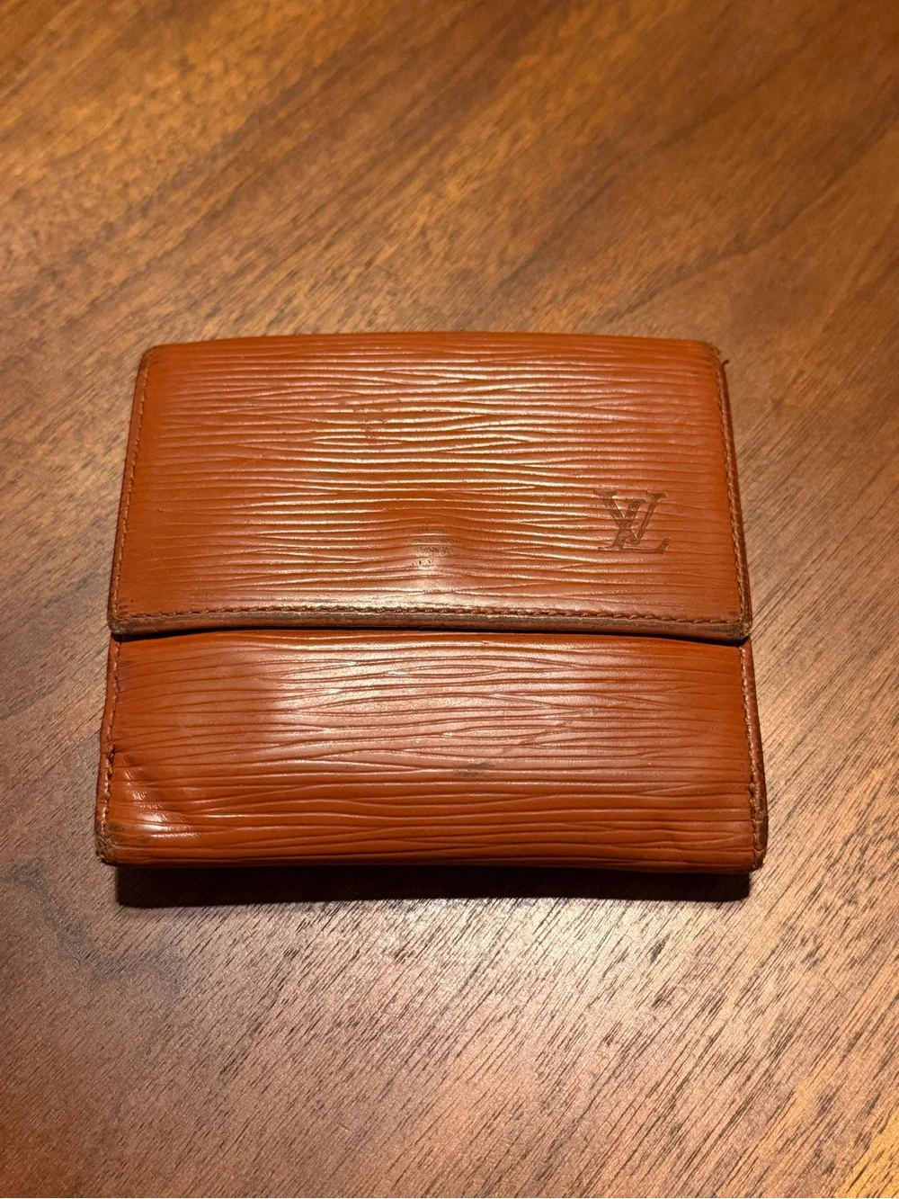 Louis Vuitton Tan Epi Leather Card Holder Wallet